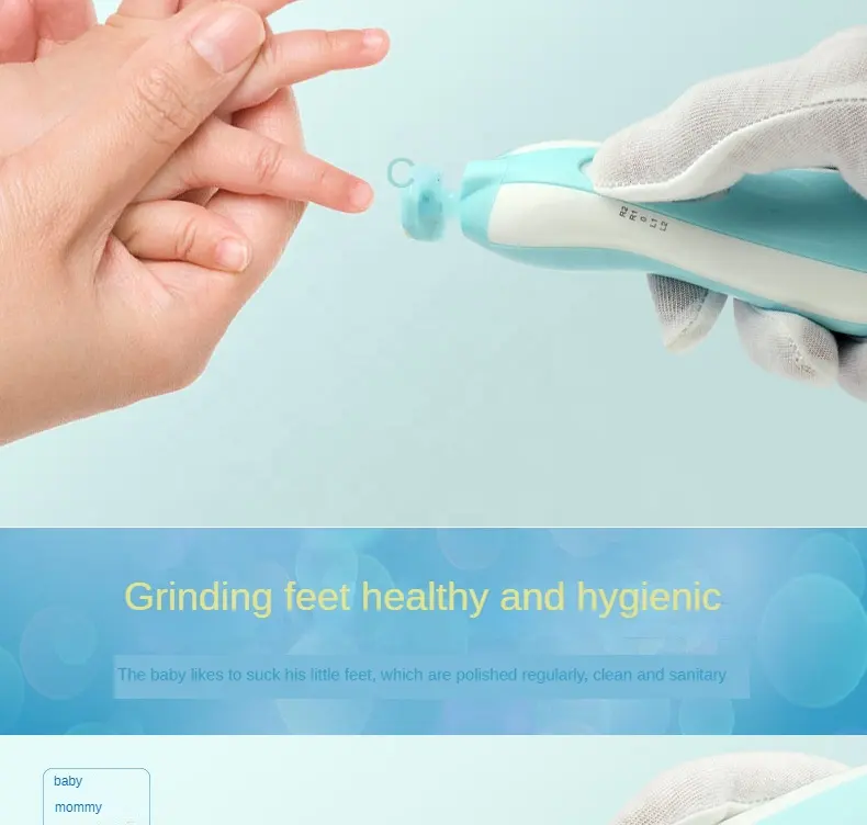 Pila electrica unghii pentru nou-nascuti si bebelusi, nail trimmer, roz [1]