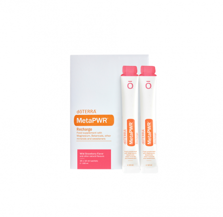Suplimente alimentare - DōTerra MetaPWR™ Recharge – aromă de fragi - 15 plicuri