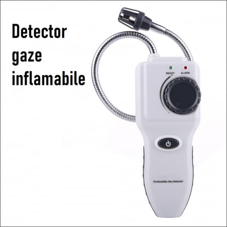 Detector portabil Optimus AT 8800B pentru gaze inflamabile, vapori, cu sonda flexibila, alb [4]