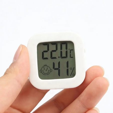 Termohigrometre - Termohigrometru pentru interior, din gama mini, interval -50°C +70°C, 10-99%, CX-726 alb