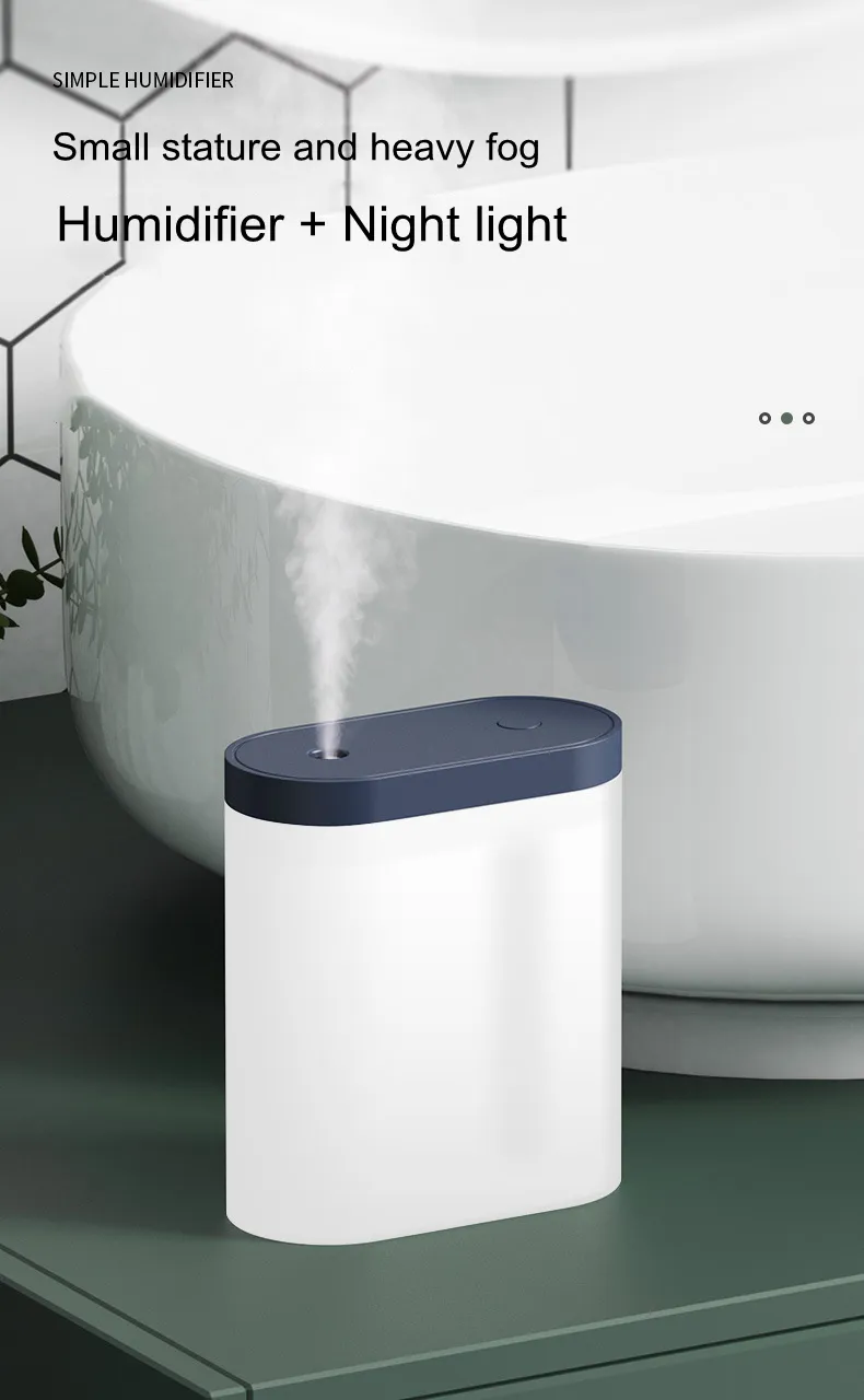 Difuzoare aroma mini - Difuzor aroma mini, cu lumina calda Optimus AT DQ127, capac negru
