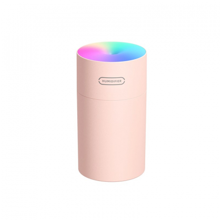 Difuzor aroma portabil, cu lumini RGB Optimus AT DQ108, roz [0]