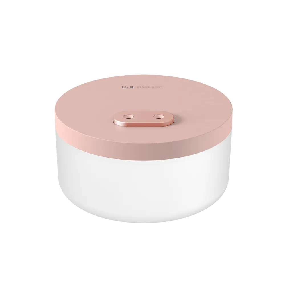 Difuzoare aroma mini - Difuzor aroma cu lumina calda, capacitate 1000 ml, Optimus AT DQ111, roz