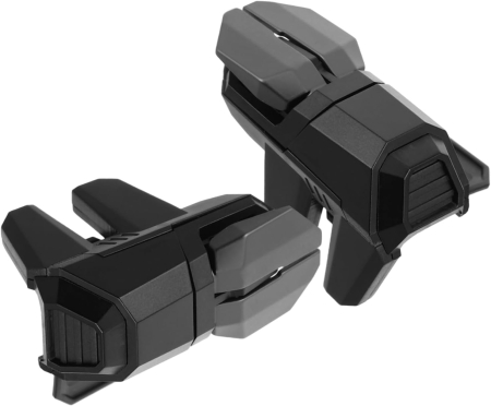 Reduceri - DY11 butoane metalice speciale de gaming, cu comanda dubla, 2 bucati, actionare tip click, pentru telefoane mobile, compatibile PUBG, ABS