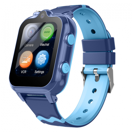 Ceasuri cu GPS - FG45 Ceas cu Android pentru copii, ecran 1.69 inch cu apelare audio, video, 4G, GPS, (smartwatch) albastru
