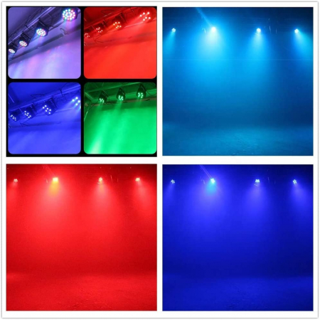 Proiector cu lumini RGB 18 culori, cu sistem de prindere, joc de lumini pentru petreceri, cluburi, 16W lampa LED, disco [1]