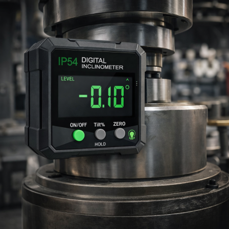 Inclinometru digital Optimus AT 838, goniometru profesional, baza magnetica, precizie ±0.1°, afisaj rotativ, MINI 5 cm, negru [5]