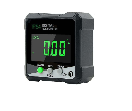 Goniometre - Inclinometru digital Optimus AT 838, goniometru profesional, baza magnetica, precizie ±0.1°, afisaj rotativ, MINI 5 cm, negru