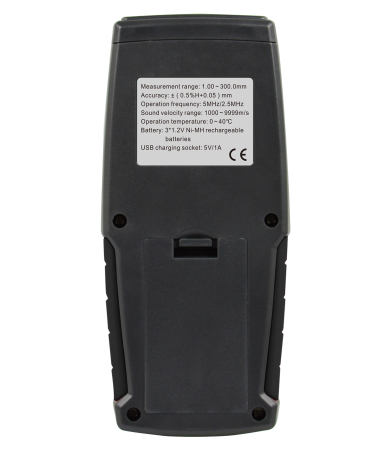 Aparat de masurat grosimea cu ultrasunete Wintact WT130A, 1–300 mm, ecran color, memorie 1500 valori, sonda inclusa [3]