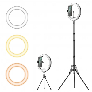 Kit starter vlogging premium - suport telefon + lampa circulara fotografica inaltime 2,1 metri [4]