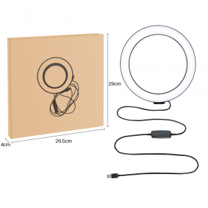 Kit starter vlogging premium pentru birou - suport telefon + lampa circulara fotografica, JJ13Y [5]