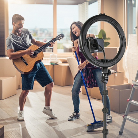 Set selfie ring 10 inch, trepied telescopic 160cm, suport telefon [3]