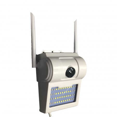 Lampa de perete cu camera de supraveghere IP WIFI Optimus AT D2-R fullHD 1920*1080P 2 mp, night vision, aplicatie telefon, alb [6]