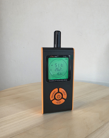 Termohigrometru digital profesional YITANGTEC YT321, temperatura, umiditate, punct de roua, temperatura bulb umed, MAX/MIN, HOLD, ecran LCD color [0]