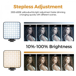 Lampa LED cu acumulator 2000 mAh, lumina calda/rece 2500-6500K, FL03 [4]