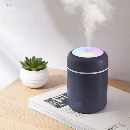 Difuzor aroma portabil, cu lumini RGB Optimus AT DQ107, gri [1]