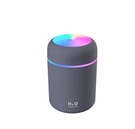 Difuzoare aroma mini - Difuzor aroma portabil, cu lumini RGB Optimus AT DQ107, gri