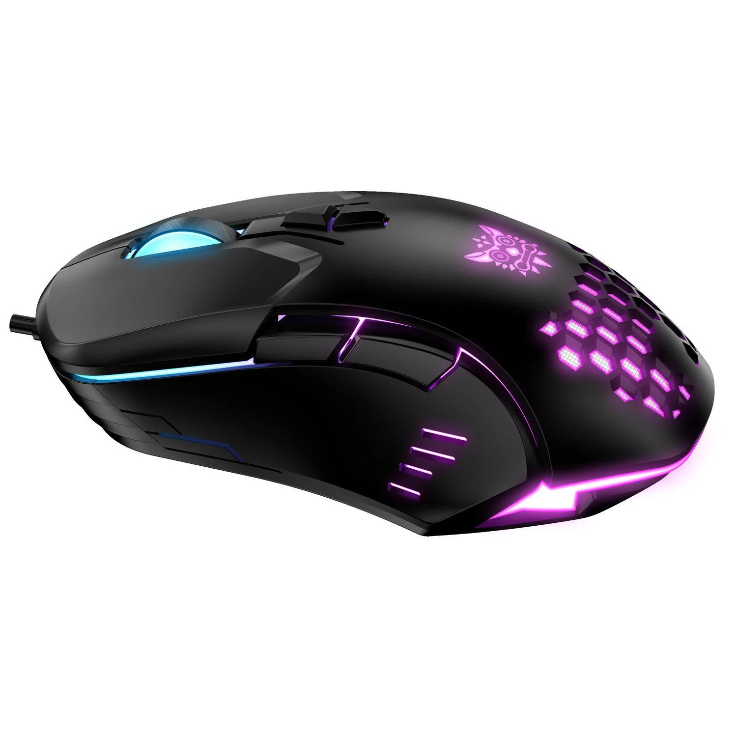 Mouse Gaming Onikuma 902, pe fir, 800-6400 dpi, LED RGB, negru [4]