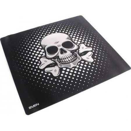 Mouse Tastatura Accesorii Gaming - MousePad Gaming 320 x 270 cm gros de 3 mm, skull head, SVEN