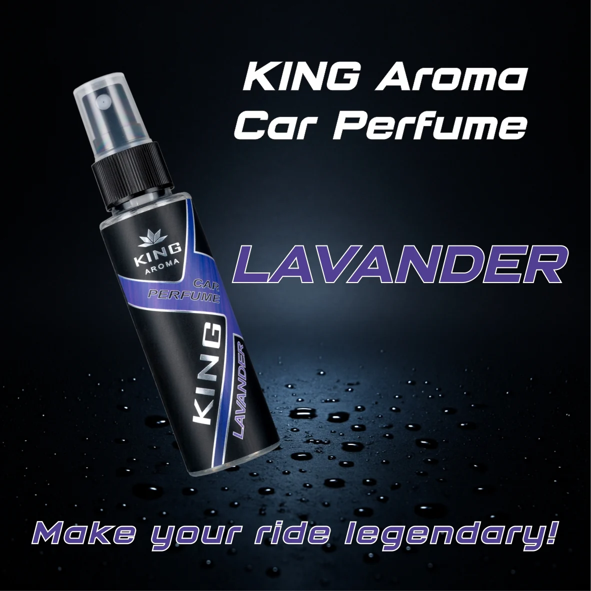Odorizant auto cu pulverizator Lavanda Kingaroma 50 ml [1]