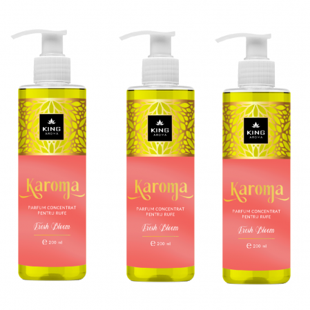 Parfum concentrat pentru rufe - Pachet 3 Parfumuri concentrate pentru rufe KAROMA - Fresh Bloom 200 ml