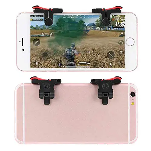 D9 butoane speciale de gaming 2 bucati, actionare tip click, pentru telefoane mobile, compatibile PUBG, ABS [1]