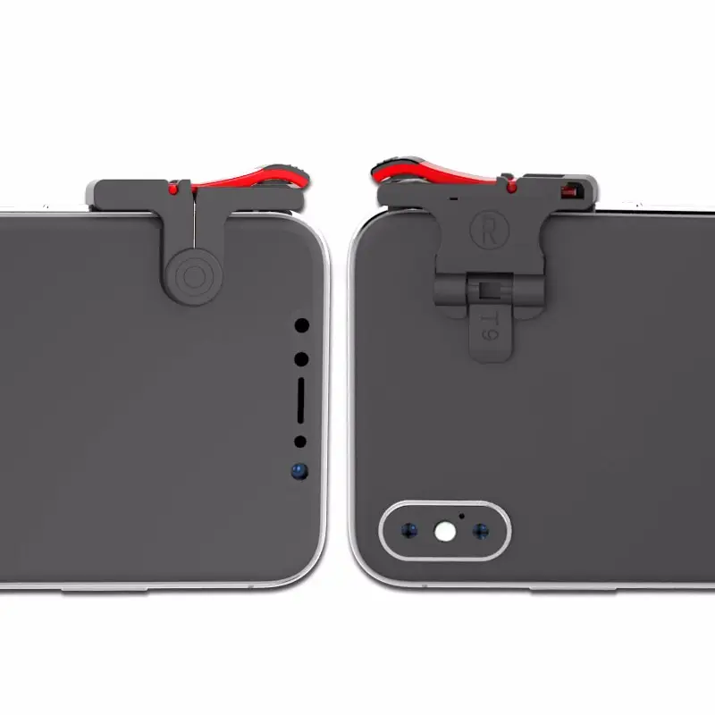 D9 butoane speciale de gaming 2 bucati, actionare tip click, pentru telefoane mobile, compatibile PUBG, ABS [4]
