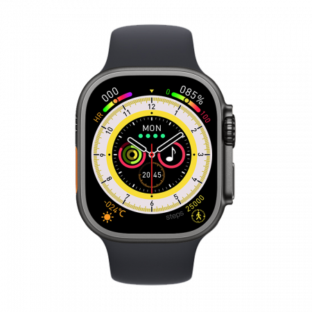 SmartWatch cu Apel Bluetooth, Microfon, Difuzor, ECG, Puls, Monitorizare somn, Vreme, Calorii si Moduri sport DT1 silicon grey [1]
