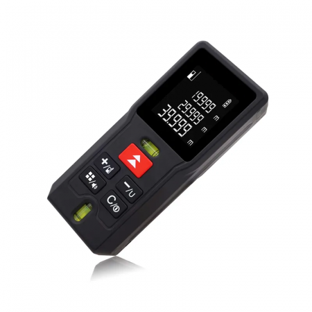 Telemetru profesional MD40 functii multiple, 5 cm-40 m, 2 x boloboc, distanta, aria, volum, pitagora, 99 memorii, toleranta 2 mm [4]