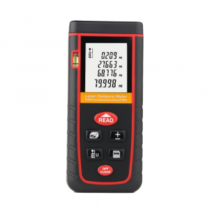 Telemetre - Telemetru profesional Optimus AT W80 functii multiple, 5 cm-80 m, distanta, aria, volum, pitagora, boloboc, 30 memorii,  toleranta 2mm