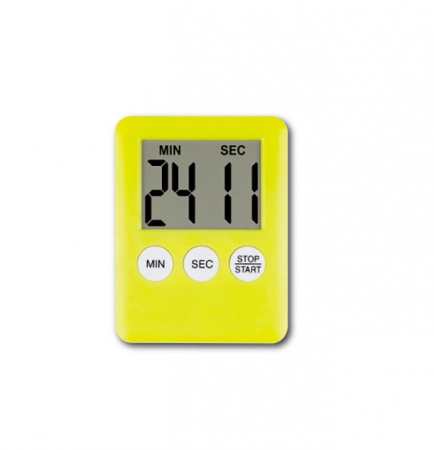Termohigrometre - Temporizator cronometru digital pentru diverse activitati, stopwatch, culoare Galben