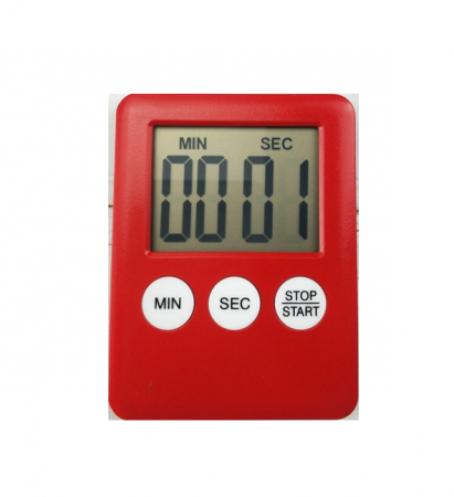 Termohigrometre - Temporizator cronometru digital pentru diverse activitati, stopwatch, culoare Rosu