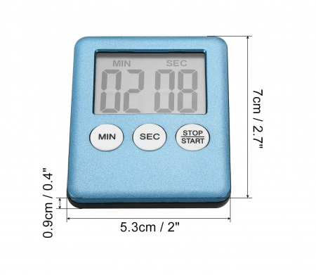 Temporizator cronometru digital pentru diverse activitati, stopwatch, culoare albastru [2]