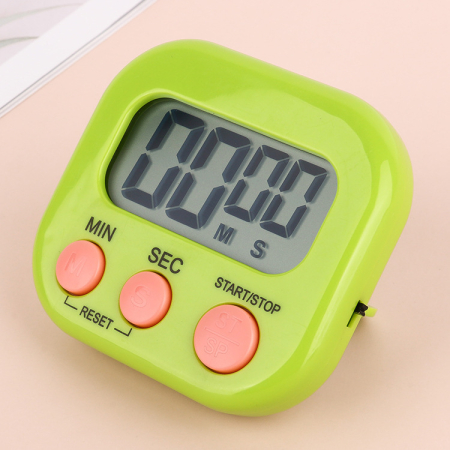 Temporizatoare - Temporizator YK 3200 cronometru digital oval, pentru diverse activitati, stopwatch, culoare verde