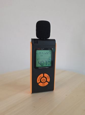 Sonometre - Sonometru digital profesional YITANGTEC YT311, 30-130 dB, ponderare A/C, FAST/SLOW, temperatura si umiditate, ecran color, functie MAX/MIN, HOLD