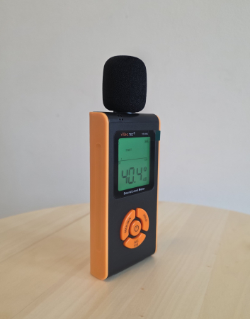 Sonometru digital profesional YITANGTEC YT311, 30-130 dB, ponderare A/C, FAST/SLOW, temperatura si umiditate, ecran color, functie MAX/MIN, HOLD [2]