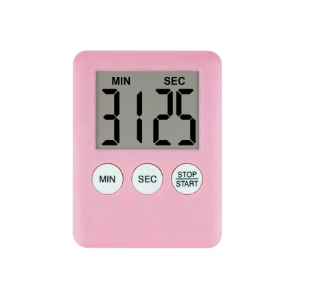 Termohigrometre - Temporizator cronometru digital pentru diverse activitati, stopwatch, culoare Roz/Mov