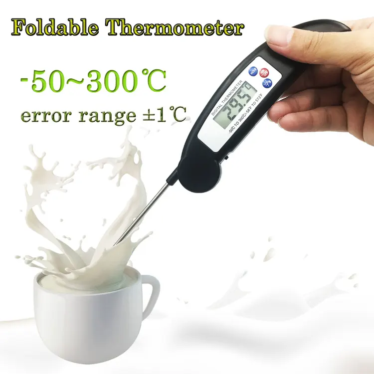 Termometre pentru alimente - Termometru cu sonda pentru alimente, gratar, lichide, interval -50 +300°C, model 2701 negru