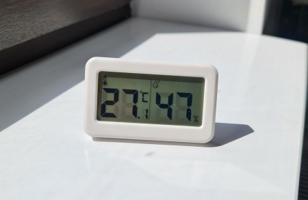 Termometru Higrometru pentru frigider, interval -10 +70°C, model 3228 H alb / negru [3]