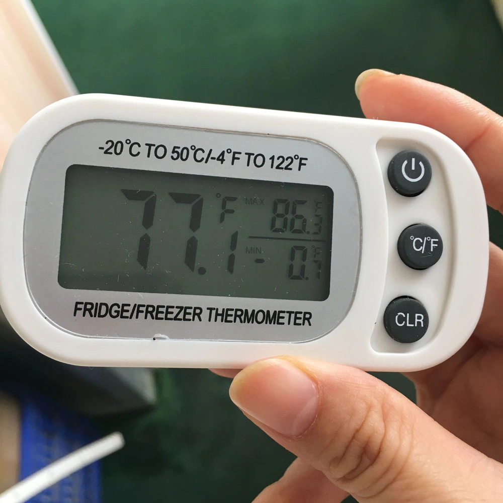 Termometru pentru frigider, interval -20 +50°C, cu inregistrare valori minime/maxime, Optimus AT 3221 alb [2]