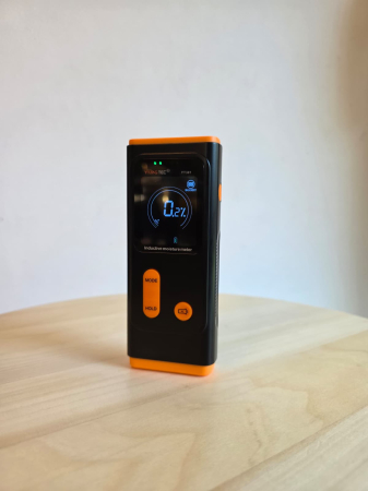 Umidometru digital inductiv YITANGTEC YT301, fara pini, pentru lemn, zidarie si pereti, LCD iluminat, alarma umiditate, adancime detectie 19 mm [2]