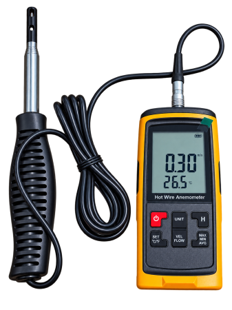 Anemometru digital profesional cu fir cald Optimus AT GT8912, masurare viteza vant, debit aer si temperatura, sonda telescopica, LCD iluminat [3]