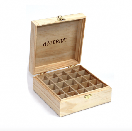 Cutie depozitare uleiuri esentiale DōTerra cu logo gravat pentru 25 uleiuri [1]