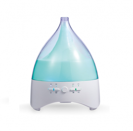 Umidificator Aromaterapie Lampa de veghe cu telecomanda Optimus AT Home™ 2028 rezervor 300ml, cu ultrasunete, 25-30m², purificator aer, white [6]