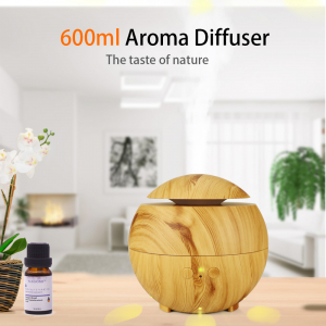 Umidificator Aromaterapie Optimus AT Home™ 1741 rezervor 600ml, ultrasunete, 20-60m², purificator aer, difuzor, light wood [2]
