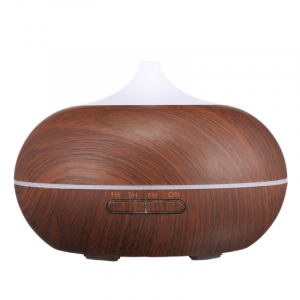 Parfumuri si Aromaterapie - Umidificator Optimus AT Home™ 1704 cu ultrasunete, aromaterapie, 25-30m², purificator aer, difuzor, rezervor 300ml, dark wood