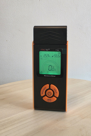 Umidometru profesional Yitangtec YT302 cu pini, temperatura, umiditate, afisaj color LCD, 7 categorii materiale, MAX/MIN, HOLD [5]