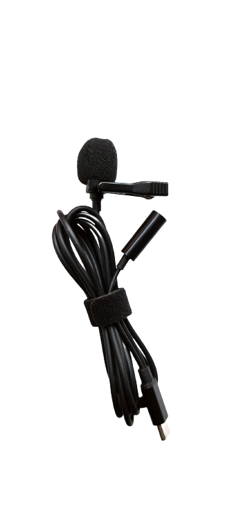 Microfon tip cu mufa Type C si jack 3.5mm, directional, cu zgomotor de fundal