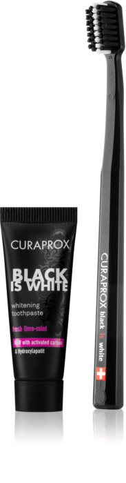 Set pentru îngrijirea dentară - Curaprox -  Black is White [1]