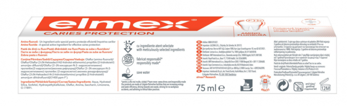 Pasta de dinti elmex Caries Protection, pentru protectie anticarie, 75 ml [3]